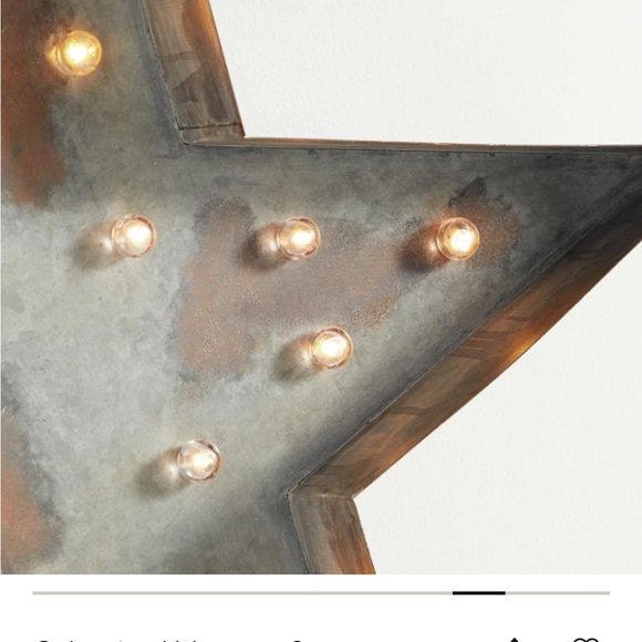 Pottery Barn Galvanized Metal Star Light size small - Picture 4 of 8